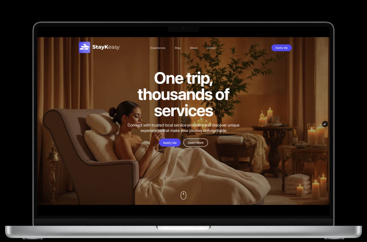 StayKeasy Website screenshot 1