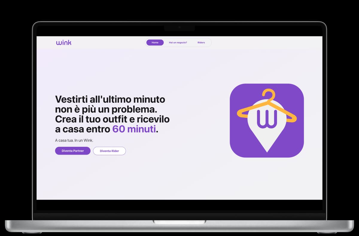 Wink Website screenshot 1